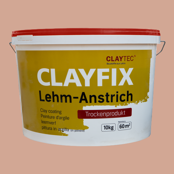 ClayFix Lehm-Anstrich, Rot-2, Grundfarbe  