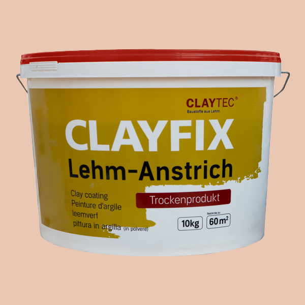 ClayFix Lehm-Anstrich, Rot-3, Grundfarbe   
